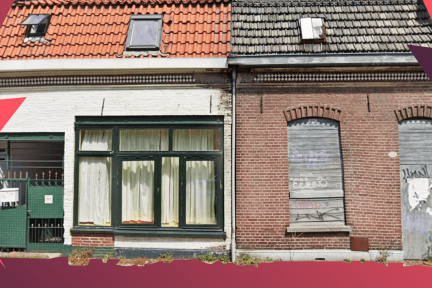 Verloederde woningen in Tilburg